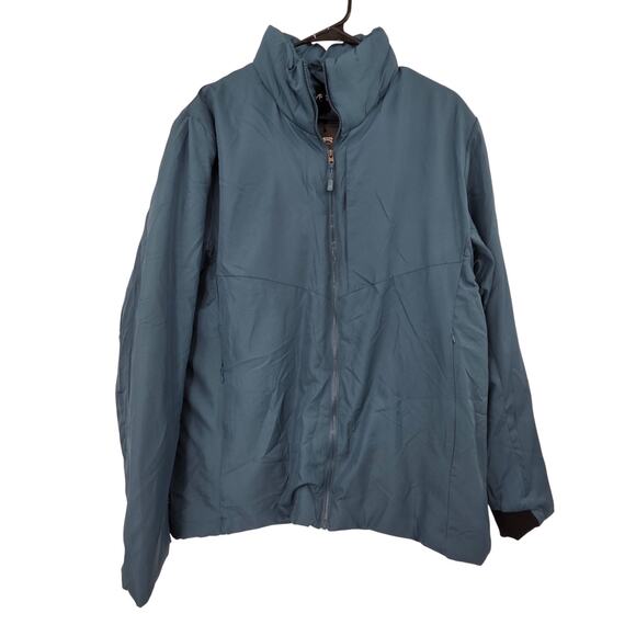 MACK RUSSO NEW XL BLUE ZIP UP LONG SLEEVE POLYESTER FILLED HYBRID JACKET - Picture 1 of 6